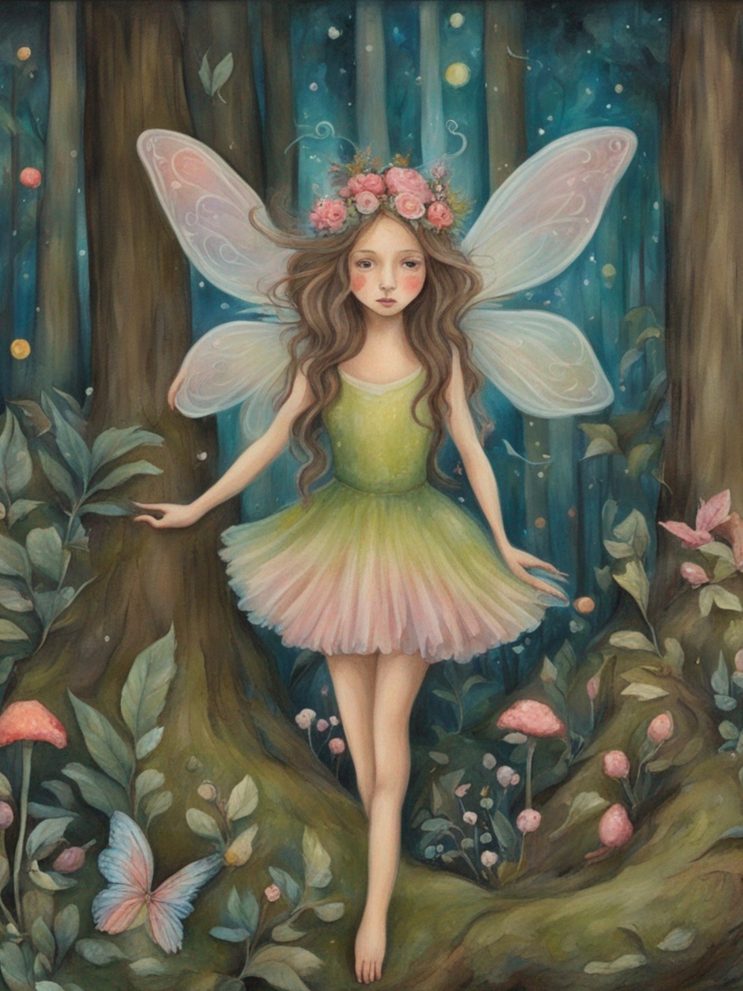 Enchanted Forest Dreams: A Whimsical Fairy Tale Decoupage Paper