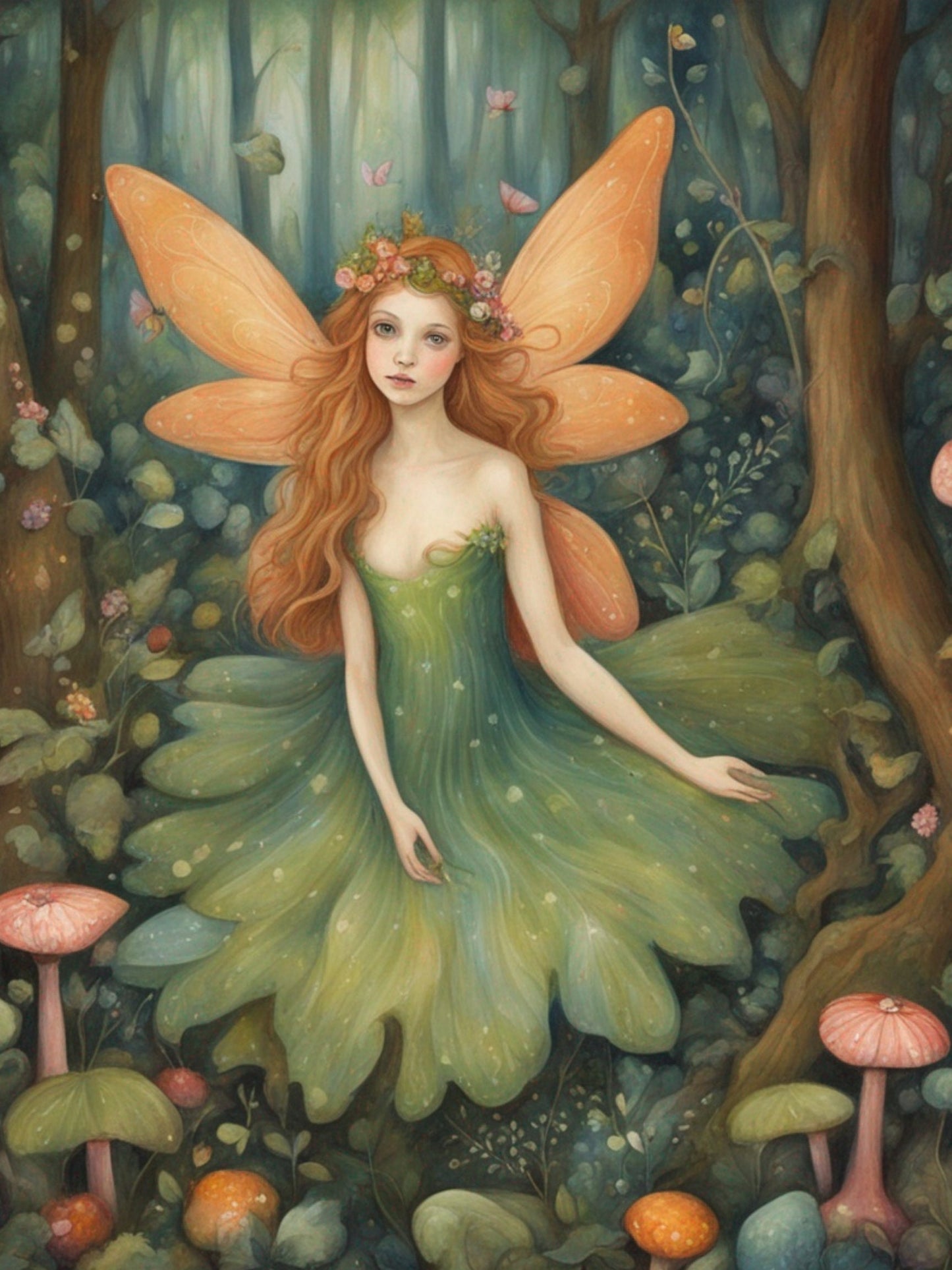 Enchanted Forest Dreams: A Whimsical Fairy Tale Decoupage Paper