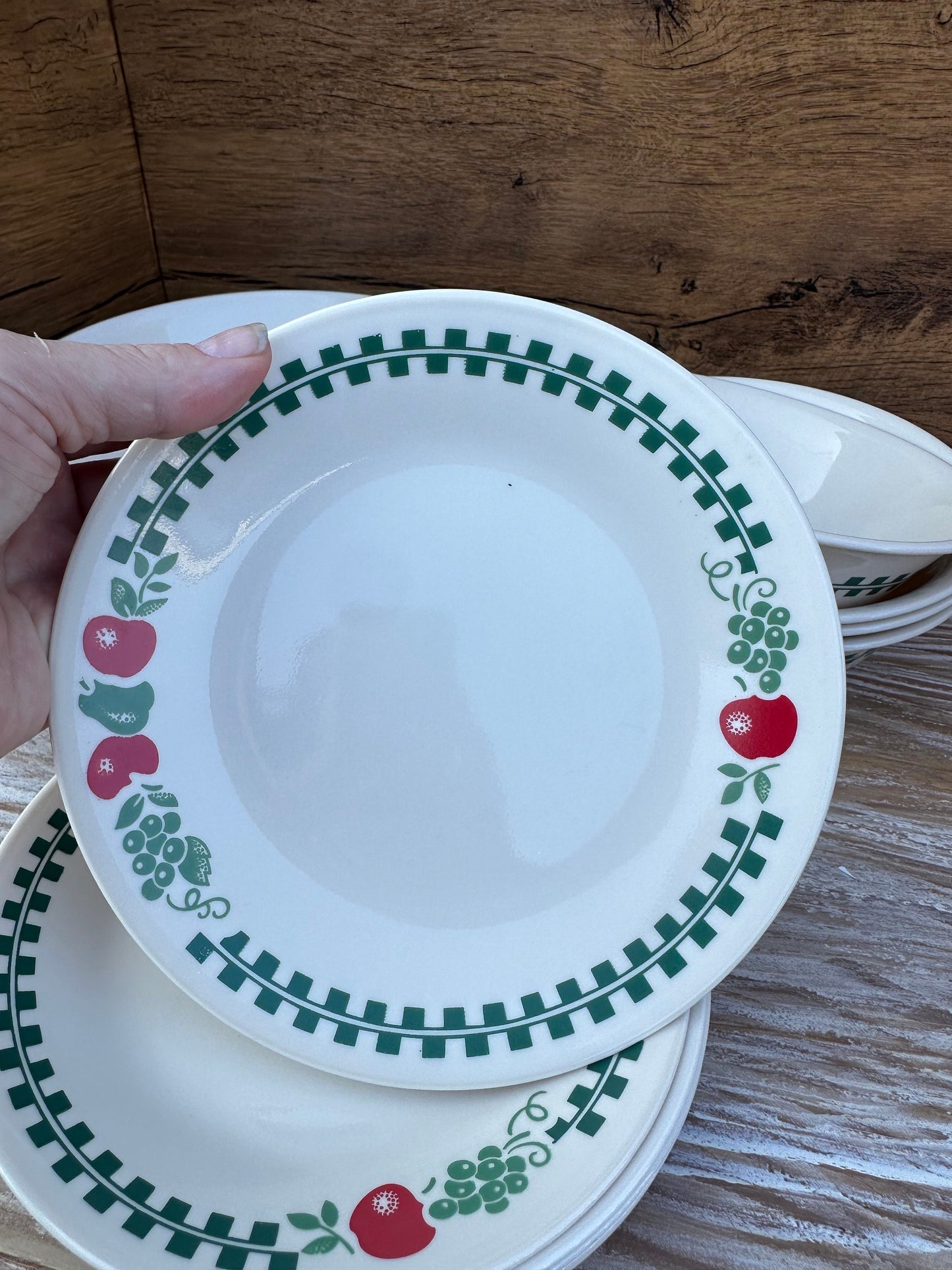 Vintage Corelle Farm Fresh Plates 8.5”, Bread And Butter, Bowls, Serving Bowl