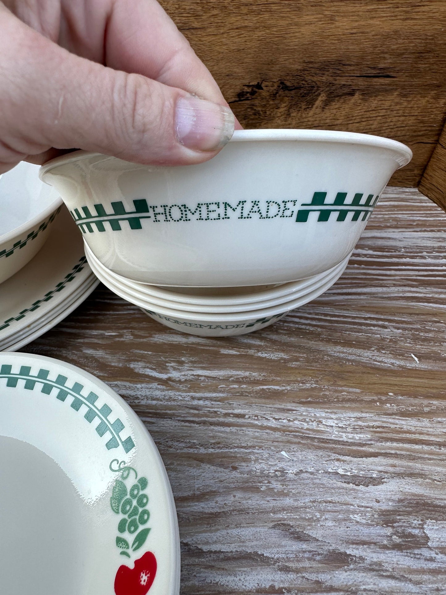 Vintage Corelle Farm Fresh Plates 8.5”, Bread And Butter, Bowls, Serving Bowl