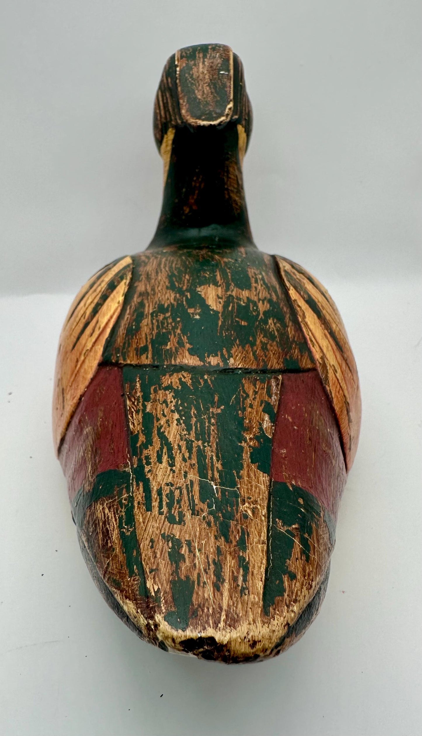 Vintage Hand Carved And Painted Wooden MALLARD DUCK Decoy