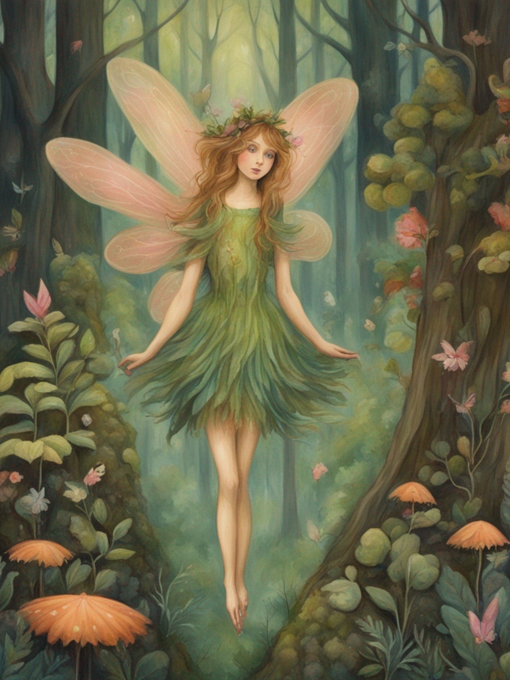 Enchanted Forest Dreams: A Whimsical Fairy Tale Decoupage Paper