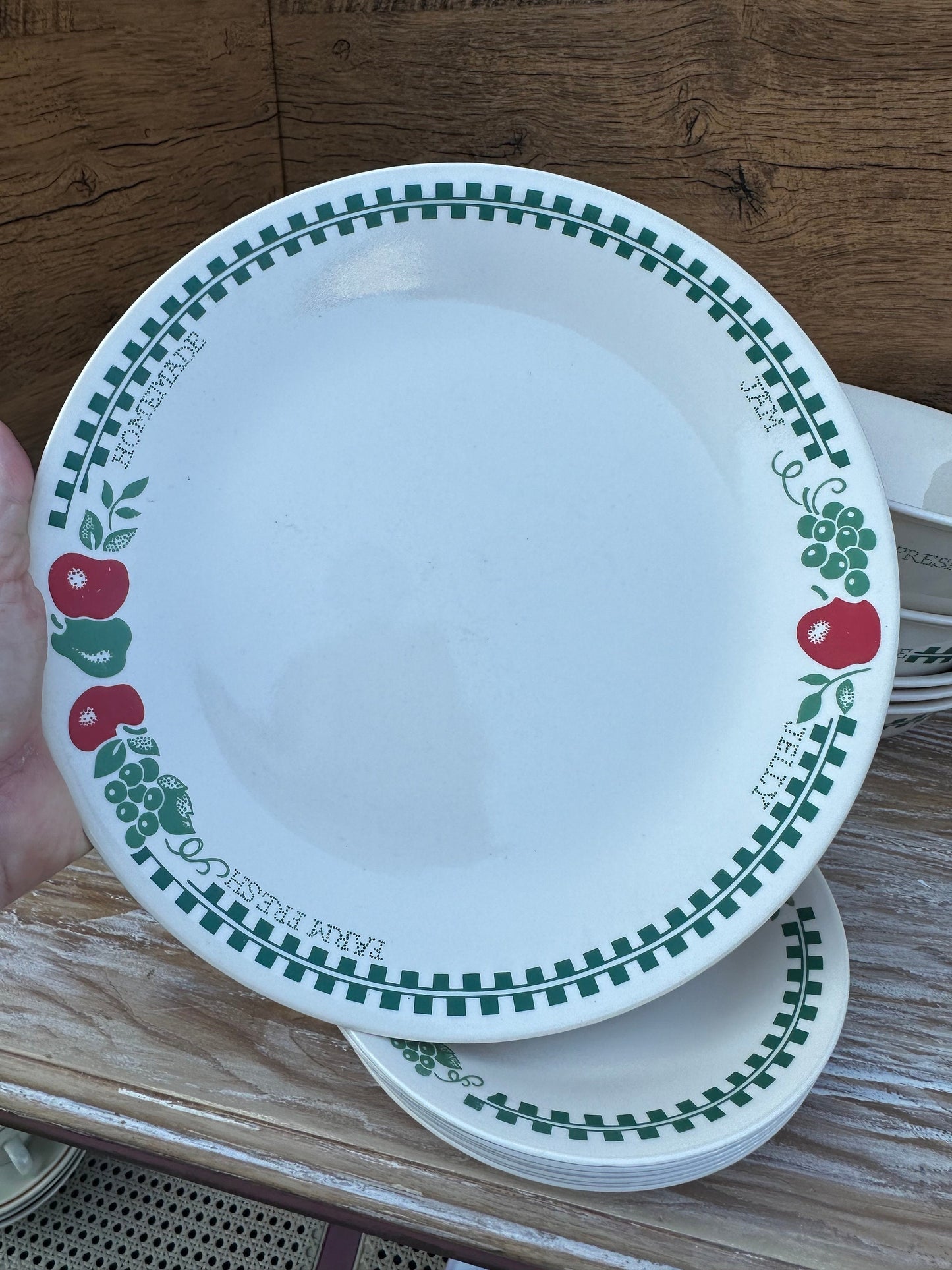 Vintage Corelle Farm Fresh Plates 8.5”, Bread And Butter, Bowls, Serving Bowl