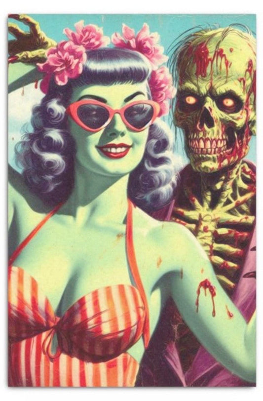 Zombie Pin-up Tissue Decoupage Paper