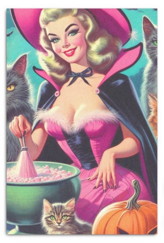 Witch Halloween Pin-up Tissue Decoupage Paper