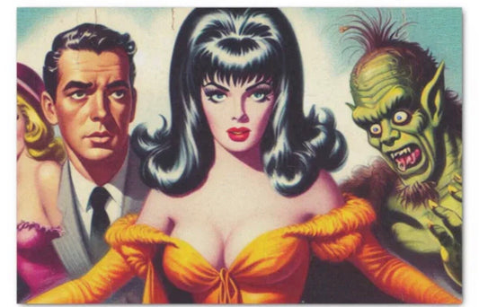 Monster Halloween Pin-up Tissue Decoupage Paper