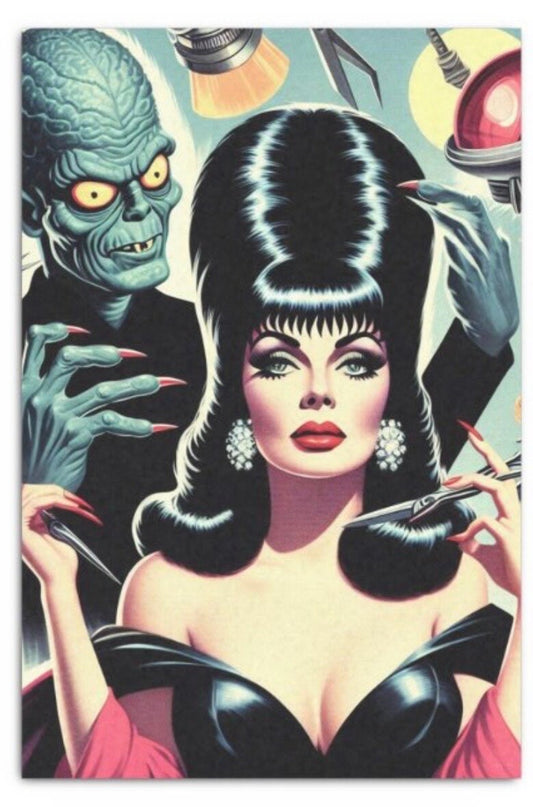 Monster Halloween Pin-up Tissue Decoupage Paper